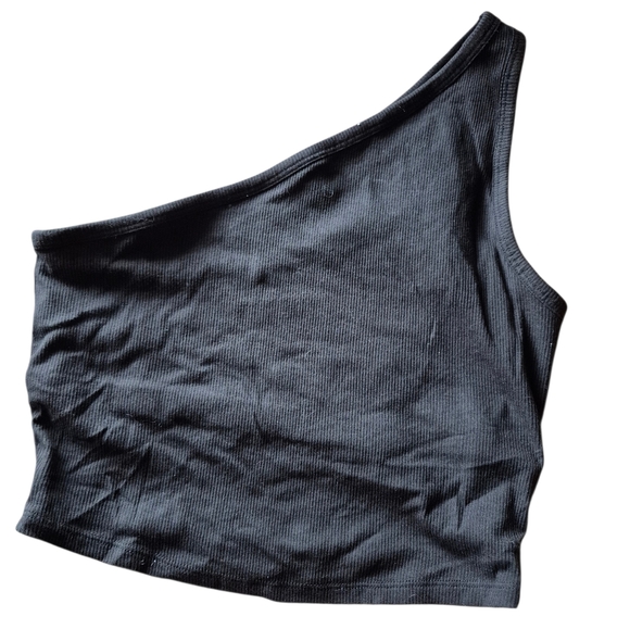 PINK Victoria's Secret Tops - PINK Victoria's Secret Black Ribbed Top M‎